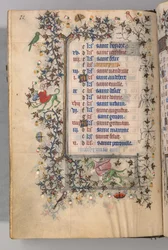 Godziny Karola Szlachetnego, króla Nawarry 1361-1425: fol. 5v, maj, ok. godz. 1405.