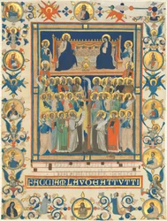 Chrystus i Dziewica na tronie z czterdziestoma świętymi
