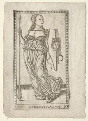 Filozofia z Tarocchi, seria C: Liberal Arts, #28, przed 1467.