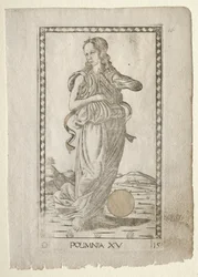 Polyhymnia (heroiczne hymny) (z serii D Tarocchi: Apollo i muzy, nr 15)