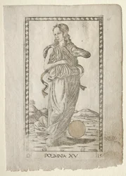 Hymny heroiczne polihymni z serii Tarocchi D..., przed 1467 r.