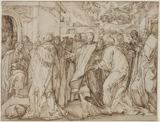 Przypowieść o hołdzie Pieniądze, c. 15801600.