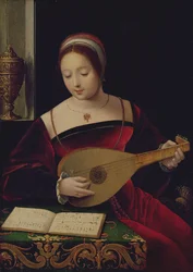 Maria Magdalena grająca na lutni