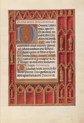 Godziny królowej Izabeli Katolickiej, królowej Hiszpanii: Fol. 18r, ok. 1500.