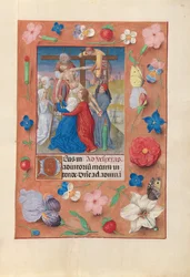 Godziny królowej Izabeli Katolickiej, królowej Hiszpanii: Fol. 73r, Zejście z krzyża, ok. n.e. 1500.