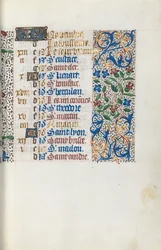 Księga godzin Korzystanie z Rouen: fol. 111r, ok. 1470.