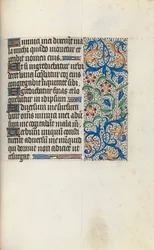 Księga godzin Korzystanie z Rouen: fol. 128r, ok. 1470.