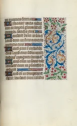 Księga godzin Korzystanie z Rouen: fol. 143r, ok. 1470.