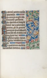 Księga godzin Korzystanie z Rouen: fol. 37r, ok. 1470.