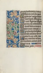 Księga godzin Korzystanie z Rouen: fol. 58v, ok. 1470.