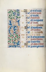 Księga godzin Korzystanie z Rouen: fol. 7v, ok. 1470.
