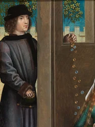 Fragment Miłosierdzia św. Mikołaja z Ołtarza św. Mikołaja, ok. 1486-93 (olej na desce)