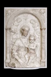 Madonna z dzieciątkiem i aniołami, ok. 1460 (marmur)