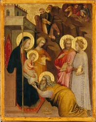 Pokłon Trzech Króli, ok. 1400-10 (tempera jajowa i złoto na drewnianej płycie)