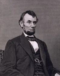 Abraham Lincoln, wygrawerowany na podstawie fotografii Williama G. Jackmana (rycina)