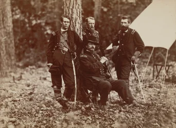 Generał W. S. Hancock i sztab