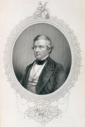 Millard Fillmore, z „Historii Stanów Zjednoczonych”, tom II, autorstwa Charlesa Mackay, grawerowane przez WJ Edwardsa z dagerotypu (grafika)