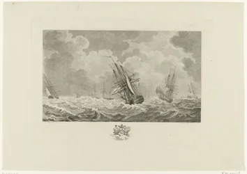 Holenderska flota podczas burzy, 1784