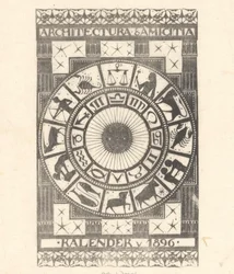 Kalendarz okładkowy 1896