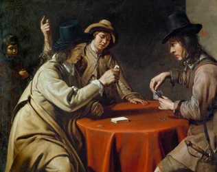 Les cheaters ponownie zjednoczeni Obraz Mathieu Le Nain (Lenain) (1607-1677) XVII wiek