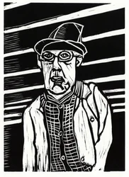 Southwark Man, 2013 (linoryt)