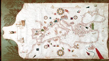 Mapa Morza Śródziemnego (portolan