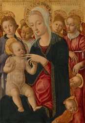 Madonna z Dzieciątkiem z aniołami i cherubinami, ok. 1460-1465 (tempera na płycie z topoli)