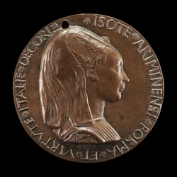 Isotta degli Atti, 14321433-1474, Pani 1446, następnie żona po 1453, Sigismondo Malatesta [obv