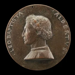 Leone Battista Alberti, 1404-1472, Architekt i pisarz o sztuce i nauce [awers], 14461450.