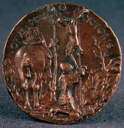 Medal na chwałę Sigismondo Pandolfo Malatesta Rewers, 1446.