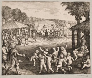 O dzikusach serwujących jedzenie, przyrządzających napoje io ich tańcach dla króla