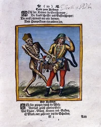 Śmierć i handlarz, ok. 1710