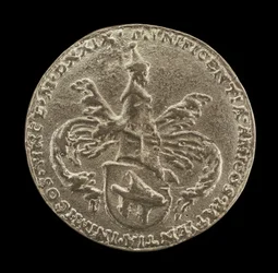 Tarcza broni, herb i płaszcz [rewers], 1529.