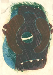 Nagietki, 2013 (linoryt)