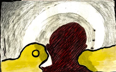 Szept, 2021 (akwarela, pastel)