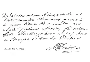 Fragment listu poety Mateusza Przeora, koniec XVII-pocz. XVIII w., 1840 r.