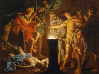Mucius Scaevola w obecności Larsa Porsenny, ok. 1640 (olej na płótnie)