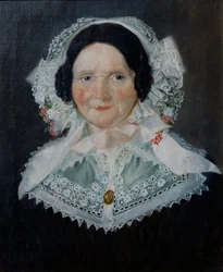 Portret kobiety (olej na płótnie)