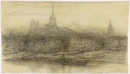 Widok na Rouen