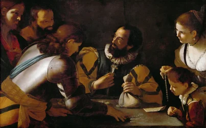 La vocation de Saint Matthieu - Powołanie św. Mateusza - Mattia Preti (1613-1699). olej na płótnie, ok. 1635. Wymiar : 104x164 cm. Muzeum Historii Sztuki, Wiedeń