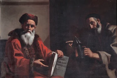 Diogenes i Platon, 1649