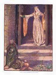 Znajdź swoją nagrodę w mojej miłości, ilustracja z Lady And Fairy Tales, 1914