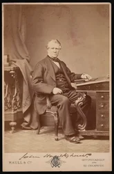 Portret Johna Hawkshawa 1811-1891, przed 1876 rokiem.