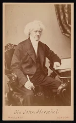Portret Sir John Frederick William Herschel 1792-1871, przed 1871.