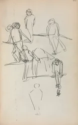 Włoski Sketchbook: Figures page 200, 1898-1899.