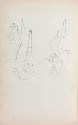 Szkicownik włoski: Gondola strona 35, 1898-1899.