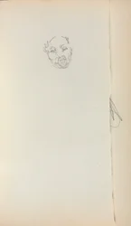 Szkicownik włoski: Głowa człowieka strona 221, 1898-1899.