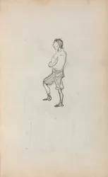 Szkicownik włoski: Stojący chłopiec strona 245, 1898-1899.