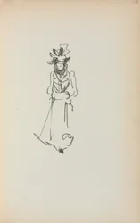 Szkicownik włoski: Stojąca kobieta strona 118, 1898-1899.