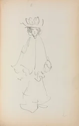 Szkicownik włoski: Stojąca kobieta strona 147, 1898-1899.